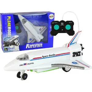 Remote Control Jet LEANToys model 16174 – white, handheld pilot controller