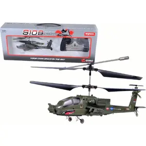 LEANToys remote control helicopter S109G SYMA – compact RC model, green