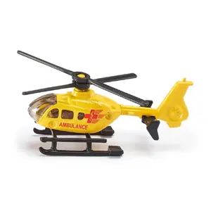 Helicopter Siku 0856 — metal and plastic toy helicopter, black and yellow, for ages 3+