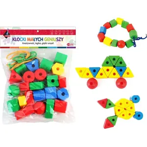 ASKATO geometric blocks set 62 pieces in a bag