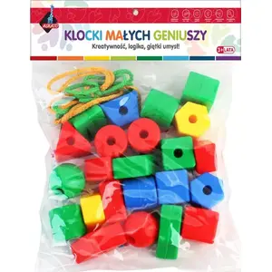 Geometric Building Blocks Set ASKATO 22 pieces in storage bag