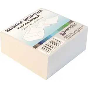 Wektor glued white wooden cube 85×85 mm height 35 mm for woodworking and craft projects