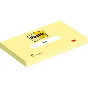 Self-adhesive note paper Post-It 3M 655-CY Rectangle Yellow 127×76 mm 100 sheets