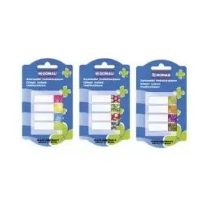 Index Tabs Donau 4 pcs — patterned reusable adhesive page markers
