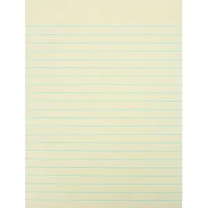 Sticky Note Pad Donau 150x203 mm, ruled, 1×50 sheets, 75 gsm, yellow