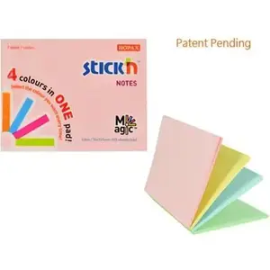 Pašlīmējošas piezīmes Stickn Magic pad 241312, komplekts bloknotu