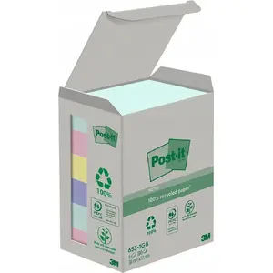Sticky notes Post-It 3M NATURE pastel 38 x 51 mm, pack 6 x 100 sheets