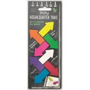 IF Sticky Highlighter Tabs 160 pcs — removable flagged index tabs for marking pages and notes