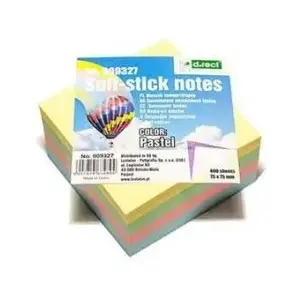 Self-adhesive Note Block D.Rect 215599 — removable adhesive memo pad