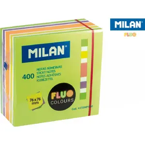 Self-adhesive Notes Milan 76×76 mm 400 sheets neon mix
