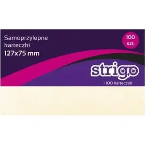 Sticky Notes Strigo 127×76 mm, 100 sheets, pastel colors, adhesive memo pads