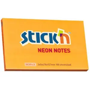 Līmējamie palīglapiņas Stickn 21168 — pašlīmējošas piezīmes, dažādas krāsas, kompakts izmērs