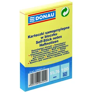 Sticky Notes Donau 51 x 76 mm, self-adhesive pads, brand Donau