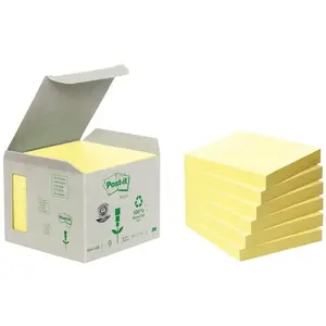 Self-adhesive note paper Post-It 3M 6541B Square Yellow 76×76 mm, 100 sheets