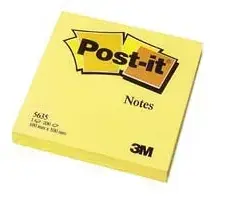 Self-adhesive labels Post-IT 5635 Yellow 100×100 mm, 100 pcs