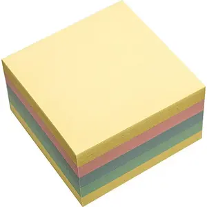 Self-adhesive note pad D.Rect 75×75 mm, square sticky notes, refillable pad