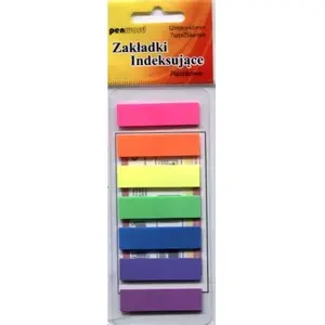 Index Tabs Polsirhurt ZI-12 plastic 12 x 45 mm, pack with adhesive tabs