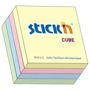 Līmplēksnītes Stickn Pastel mix 5 krāsas (155271)