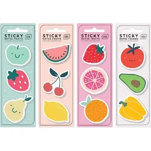 Self-adhesive Notes INTERDRUK Fruits mix 75 pcs