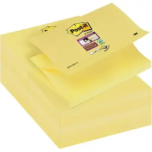 Post-IT Super Sticky Z-Notes dispenser pads 76 x 127 mm yellow, 90 sheets