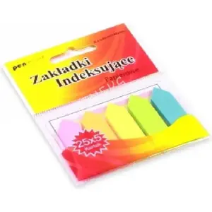 Papīra indekslīmlapiņas Polsirhurt ZI-01 5x25, izmērs 12×45 mm, ar līmi