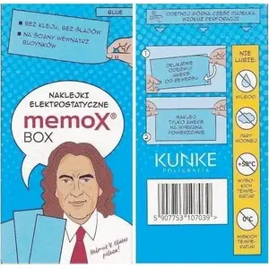 Electrostatic Note Pads Panta Plast 50 sheets — blue, reusable sticky memo pads
