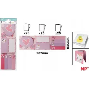 Self-adhesive index tabs TEKA 7×25 pieces pack — model 620642