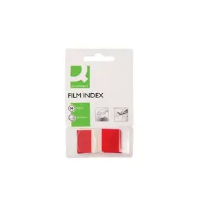 Self-adhesive tabs Q-Connect KF03633 — blank red, 25 x 43 mm