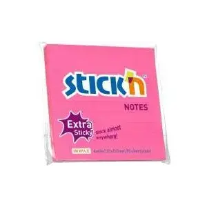 Self-adhesive Sticky Notes Stickn model 155263 — lined, extra sticky