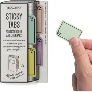 Self-adhesive Page Flags IF Bookaroo Pastel — removable index tabs, small rectangular markers