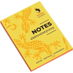 Sticky Notes pad Panta Plast Notes electrostatic orange 100 sheets