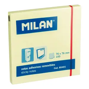 Self-adhesive note paper Milan Rectangle 76×76 mm Yellow 100 sheets