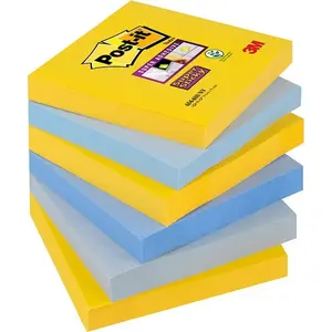 Sticky notes Post-IT Super Sticky 654-6SS-NY 76×76 mm, 6 pads × 90 sheets