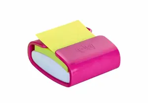 Note paper dispenser Post‑IT PRO-C-1SSC Square Fuchsia 76×76×46 mm, 90 sheets, PEFC