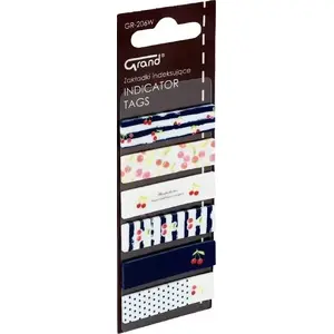 Index Tabs Grand GR-206W — cherry-pattern index tabs by Grand, pack (model 364860)
