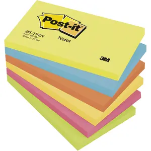 Sticky Note Pad Post-IT 76 x 127 mm 100 sheets 6 pads tutti-fruti