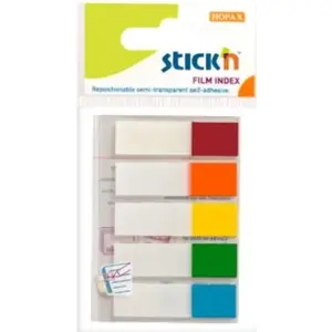 Stickn self-adhesive index tabs mix 5 neon colors 21465