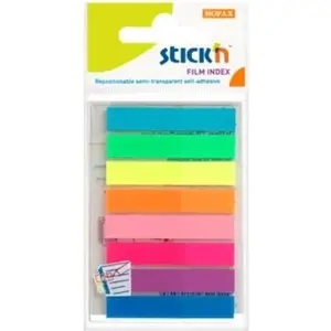 Self-adhesive index tabs Stickn mix 8 neon colors classic 155307