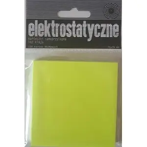 Sticky Notes Ziemia Obiecana 75 x 75 mm yellow pad 100 sheets