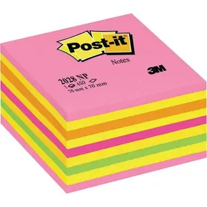Sticky Note Pad Post-IT 2028-NP, 76×76 mm, 450 sheets, candy pink