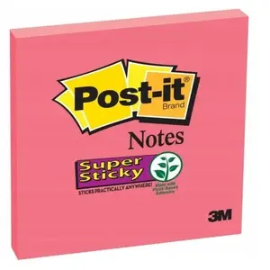 Self-adhesive Notes Post-IT Super Sticky 76×76 mm, 45 sheets, assorted colors