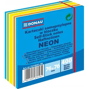 Donau self-adhesive notes 76 x 76 mm pad, square sticky notes, 7574041PL-99
