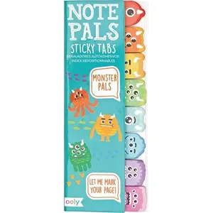 Self‑adhesive Note Pads Kolorowe Baloniki Potworki 120 sheets, sticky memo blocks