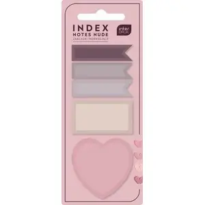 Закладки индексные INTERDRUK Nude 125 шт — клеящиеся маркеры страниц для документов и блокнотов