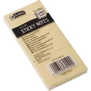 Self-adhesive Notes D.Rect 51×38 mm yellow — D.Rect 352202