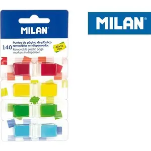 Transparent Index Tabs Milan 45 mm × 12 mm fluorescent, 4 colors