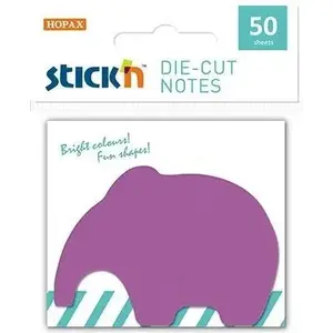 Self-adhesive sticky notes Stickn model 292068 – decorative elephant design