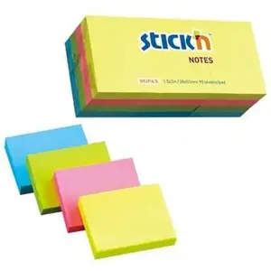 Самоклеящиеся стикеры Stickn Neon микс 4 цвета 240 листов (MPN 240564)