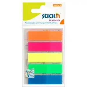 Stickn Index Self-Adhesive Tabs mix 5 colors neon classic (model 21050)
