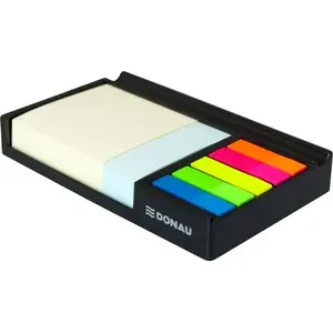 Desk organizer with drawer for notes and bookmarks Donau 164×104×24 mm black